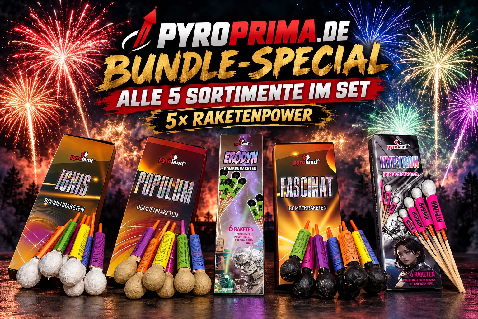 Pyroprima Spezial Raketen Set