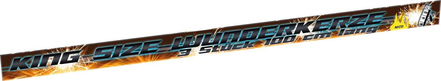 King Size-Wunderkerzen 100 cm, 3er-Brief