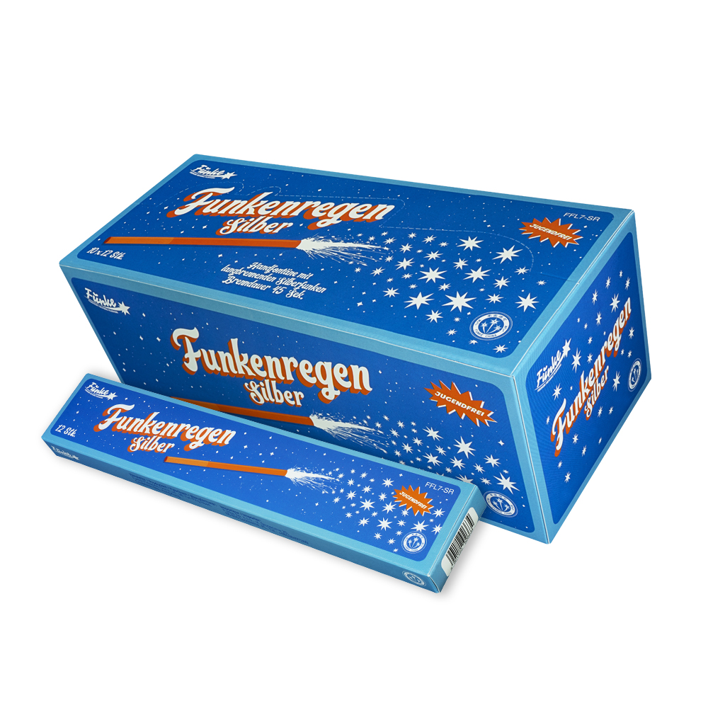 Funkenregen Silber