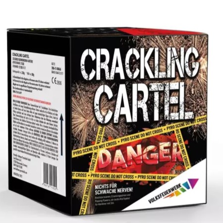 Volksfeuerwerk Crackling Cartel 25-Schuss-Feuerwerk-Batterie