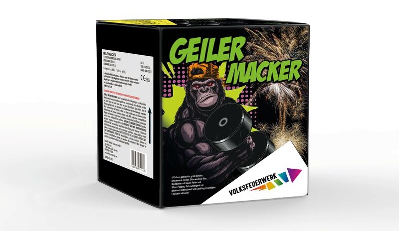 Geiler Macker 19-Schuss-Feuerwerk-Batterie