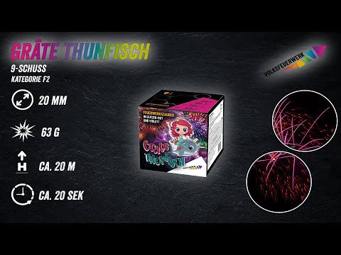Gräte Thunfisch 9-Schuss-Feuerwerk-Batterie