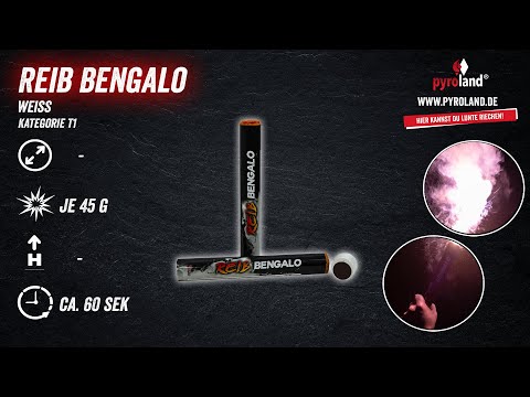 Reib Bengalo 60s, Weiß