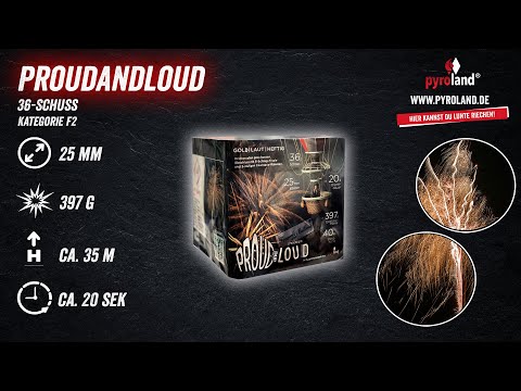 Proudandloud 36-Schuss-Feuerwerk-Batterie