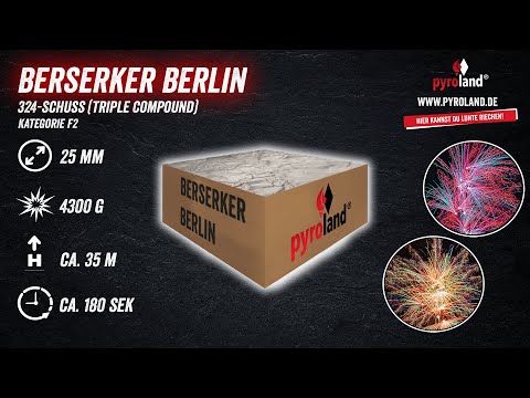 Berserker Berlin 324-Schuss-Feuerwerkverbund 